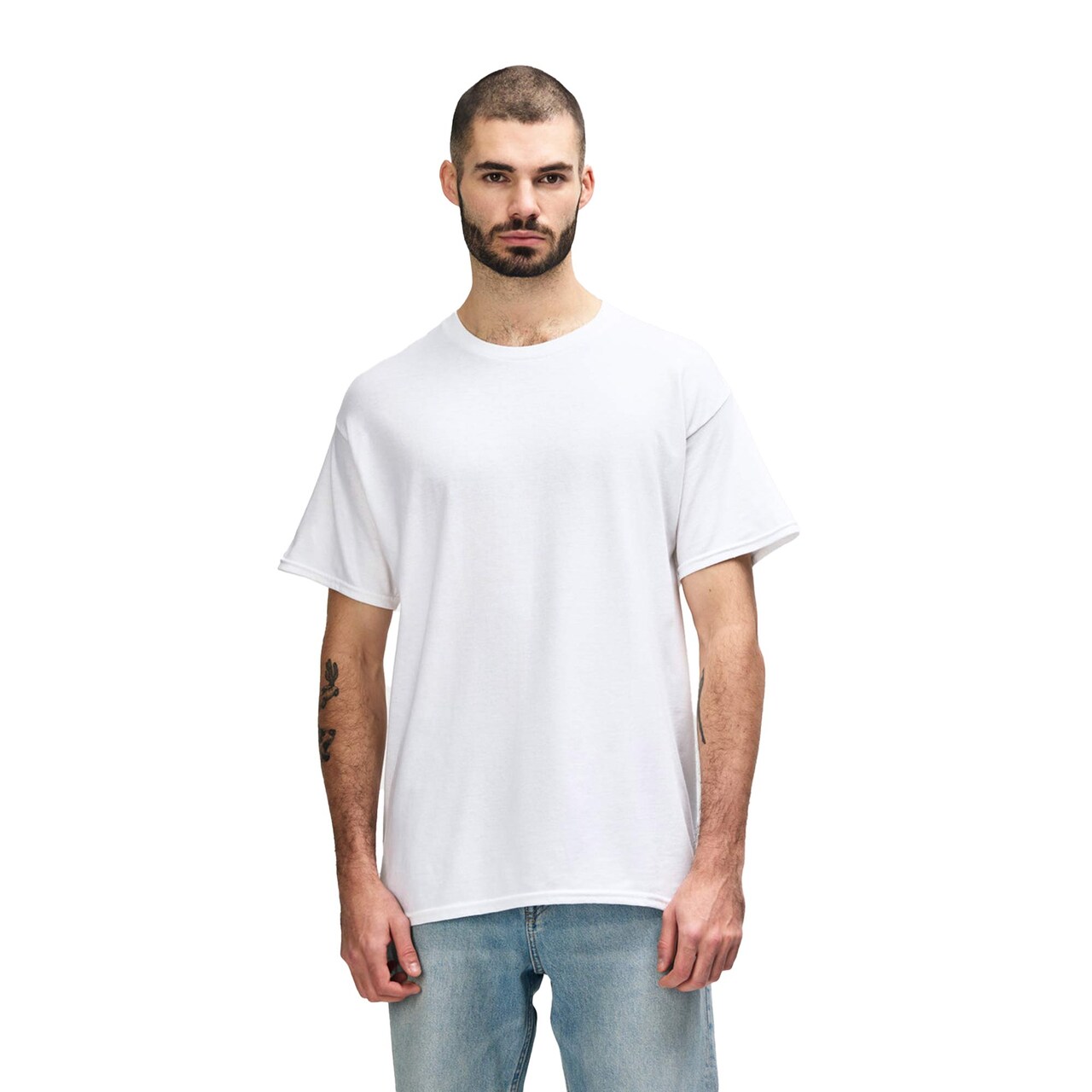 Gildan Heavy Cotton Crewneck T-Shirt – Short Sleeve Blank Tee for Crafting, Printing & Everyday Use
